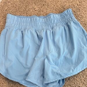 Sky Blue Women's Athletic Shorts